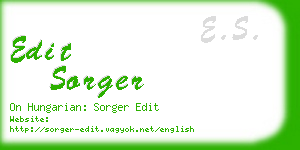 edit sorger business card
